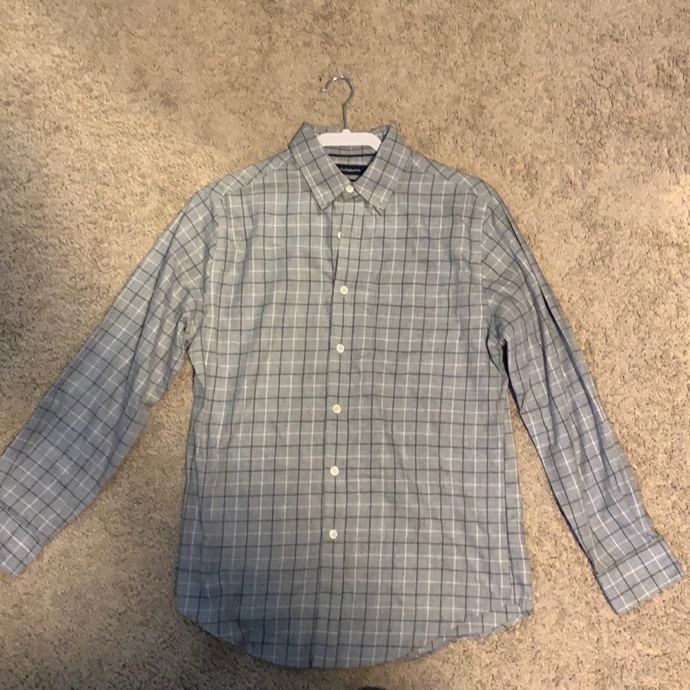 Men’s Gray Striped Casual Shirt